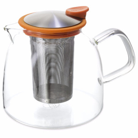 Glowing Diamond Glass Tea pot with Fine Mesh Stainless Steel